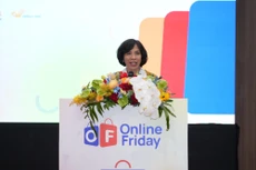 Bà Lại Việt Anh, Phó Cục trưởng Cục Thương mại điện tử và Kinh tế số, thông tin về Ngày mua sắm trực tuyến Việt Nam - Online Friday 2025 - Ảnh: VGP/Vũ Phong