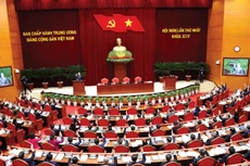 Hội nghị lần thứ nhất Ban Chấp hành Trung ương Đảng khóa XIV đã quyết định những vấn đề đặc biệt quan trọng, đánh dấu khởi đầu của nhiệm kỳ mới, khơi dậy và phát huy sức mạnh toàn dân tộc cho Việt Nam bứt phá vươn tầm. Ảnh: Quý Bắc