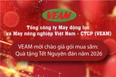 VEAM mời chào giá gói mua sắm quà tặng Tết Nguyên đán năm 2026