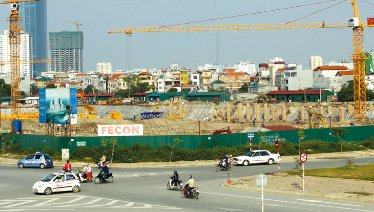 Công ty CP Fecon đón cơ hội tăng trưởng từ việc Chính phủ nỗ lực tháo gỡ khó khăn cho doanh nghiệp, đặc biệt doanh nghiệp bất động sản và xây dựng. Ảnh: Lê Tiên