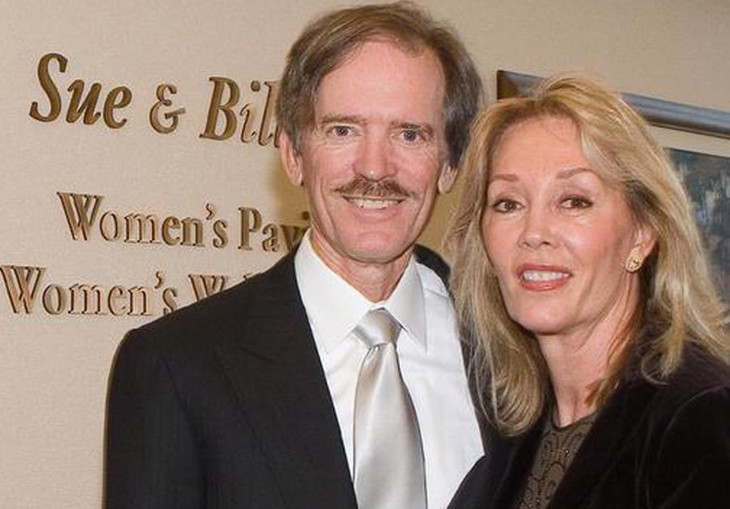 Tỷ phú Bill Gross và vợ cũ - Ảnh: Orange County Register
