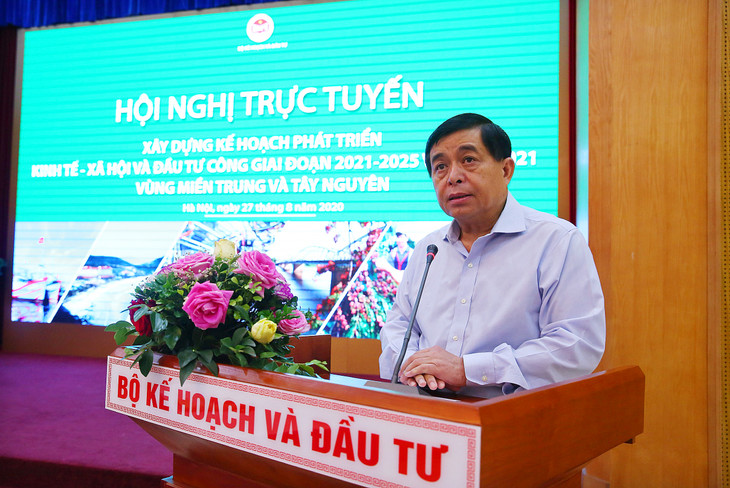 Bộ trưởng Bộ KH&amp;ĐT Nguyễn Chí Dũng phát biểu tại Hội nghị. Ảnh: Lê Tiên