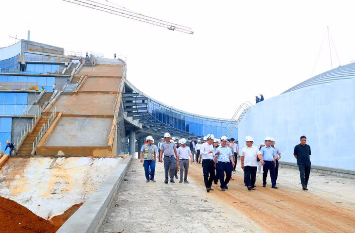 Công trình NIC tại Khu công nghệ cao Hòa Lạc - Giai đoạn 1 sắp được hoàn thành sẽ tạo thêm nhiều không gian mới, kết nối mới, hỗ trợ các tổ chức, cá nhân, doanh nghiệp phát triển năng lực đổi mới sáng tạo. Ảnh: Trương Gia