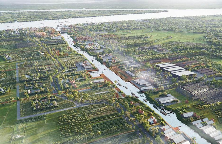 Phối cảnh tổng thể khu Di sản Đương đại Mang Thít, huyện Mang Thít, tỉnh Vĩnh Long Phối cảnh tổng thể khu Di sản Đương đại Mang Thít, huyện Mang Thít, tỉnh Vĩnh Long