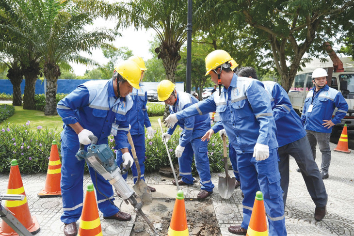 Sawaco triển khai duy tu, sửa chữa mạng lưới cấp nước định kỳ