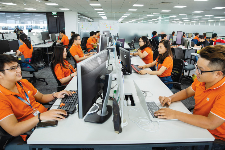 Năm 2022, FPT ghi nhận dịch vụ công nghệ thông tin nước ngoài tăng trưởng doanh thu 30,1%, trong đó riêng tại Mỹ tăng hơn 50% và châu Á - Thái Bình Dương (APAC) tăng 35,7%. Ảnh st