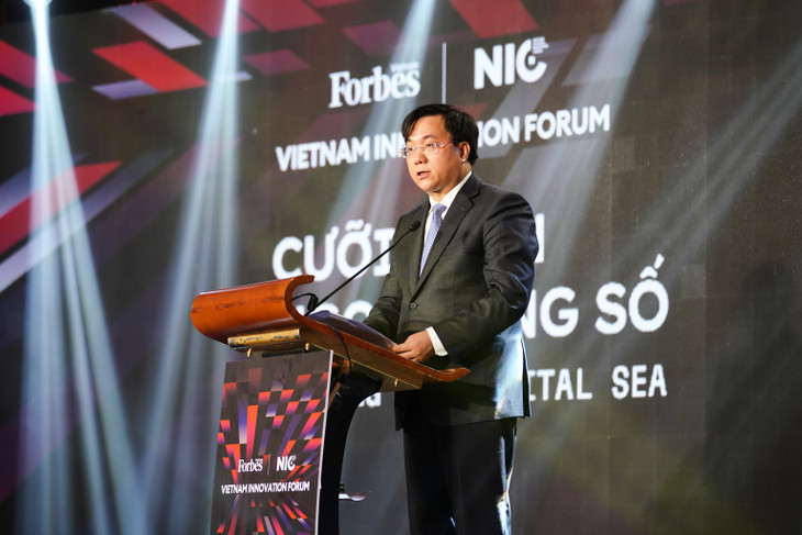 Thứ trưởng Bộ Kế hoạch và Đầu tư Trần Duy Đông cho biết, thời gian qua, Việt Nam đã có nhiều nỗ lực trong việc ứng dụng khoa học công nghệ, đổi mới sáng tạo nhằm thúc đẩy tăng trưởng và phát triển kinh tế bền vững. Ảnh: NIC