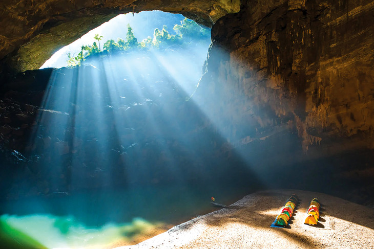 Vẻ đẹp hoang sơ, kỳ vĩ của hang Sơn Đoòng thuộc Vườn quốc gia Phong Nha - Kẻ Bàng Ảnh: Tuấn Việt