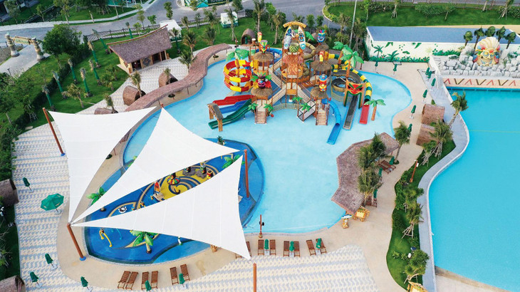 Công viên Tropicana Park lấy ý tưởng từ văn hóa Polynesia, vùng biển Thái Bình Dương