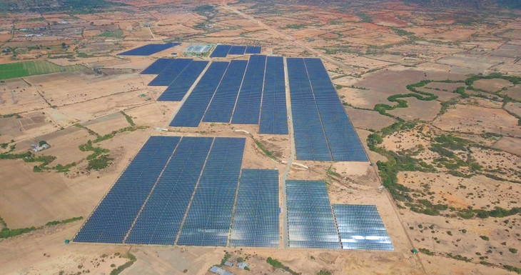 Dự án Điện mặt trời Thiên Tân tại Ninh Thuận với tổng vốn đầu tư qua các giai đoạn khoảng 2 tỷ USD cho các giai đoạn