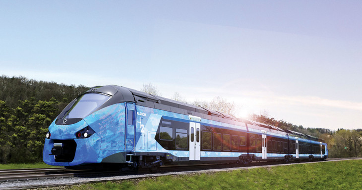 Tàu chạy bằng động cơ pin hydro do hãng Alstom của Pháp sản xuất khai thác thương mại ở Đức