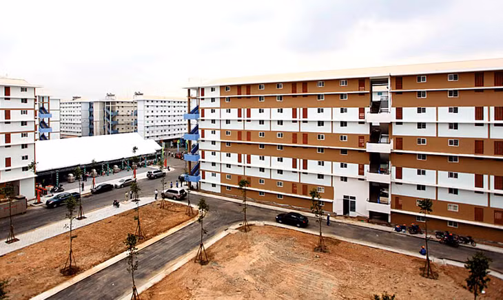 Có khoảng 2,7 triệu công nhân đang làm việc tại các khu công nghiệp, trong đó khoảng 1,2 triệu người có nhu cầu về nhà ở. Ảnh: Song Lê