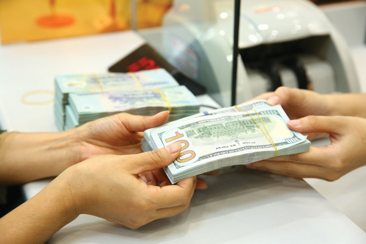 Từ đầu tháng 4 đến nay, tỷ giá USD/VND tăng nhanh do nhu cầu mua ngoại tệ lớn. Ảnh: Lê Tiên