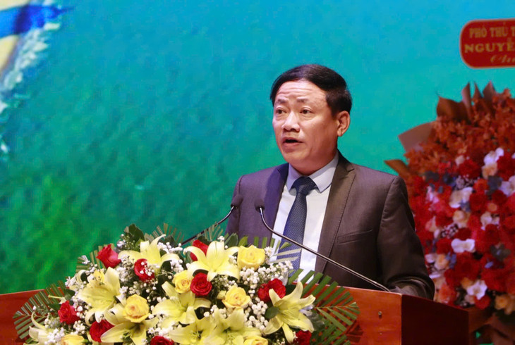 Chủ tịch UBND tỉnh Bình Định Phạm Anh Tuấn cam kết Bình Định sẽ tạo mọi điều kiện thuận lợi nhất để các doanh nghiệp triển khai dự án thành công và phát triển bền vững - Ảnh: VGP