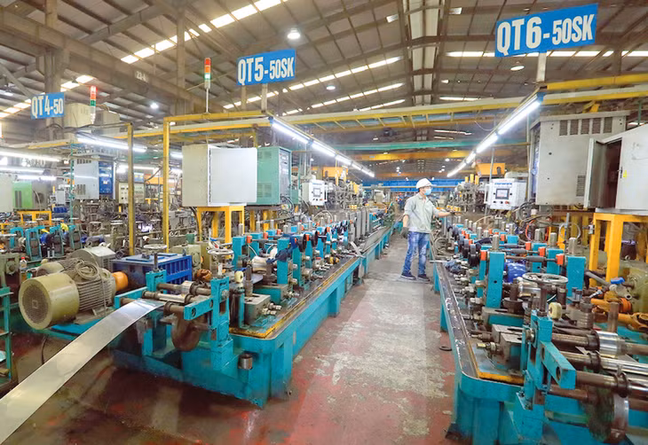 Chỉ số sản xuất công nghiệp năm 2023 ước tăng khoảng 2,84%. Ảnh: Tuấn Anh