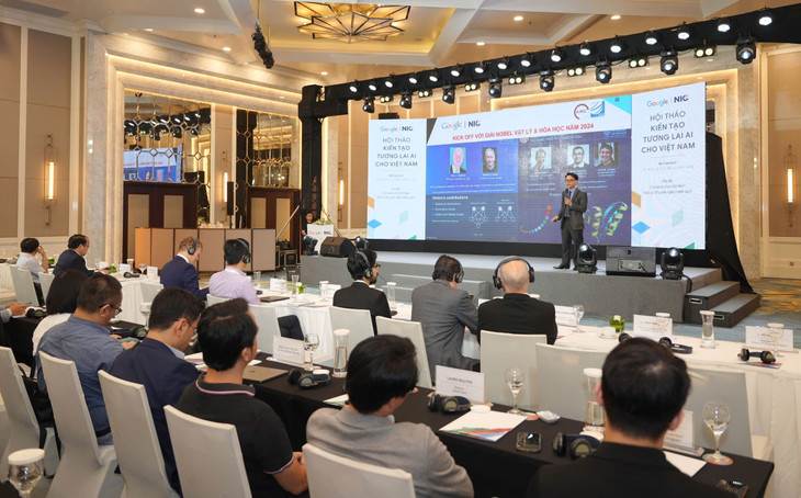 Tại Hội thảo, các chuyên gia đã trao đổi, đề xuất các giải pháp, sáng kiến cụ thể nhằm thúc đẩy sự chủ động đầu tư cho nghiên cứu và phát triển AI... Ảnh: NIC