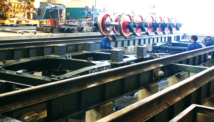 Nhiều doanh nghiệp trong và ngoài nước sẵn sàng tham gia phát triển sản phẩm công nghiệp đường sắt. Ảnh: Tiên Giang Nhiều doanh nghiệp trong và ngoài nước sẵn sàng tham gia phát triển sản phẩm công nghiệp đường sắt. Ảnh: Tiên Giang