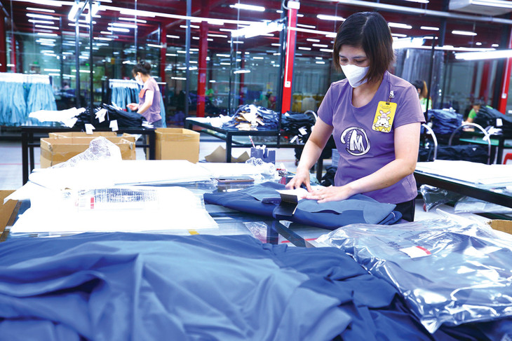 Nhiều doanh nghiệp dệt may đã có đủ đơn hàng cho quý II/2025. Ảnh: Lê Tiên
