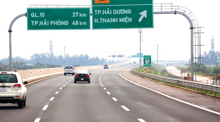 Dự án Cao tốc Hà Nội - Hải Phòng được coi là điển hình về hiệu quả của nguồn vốn tư nhân tham gia cùng Chính phủ phát triển hạ tầng và đã tạo nên đột phá cho phát triển vùng. Ảnh: Lê Tiên