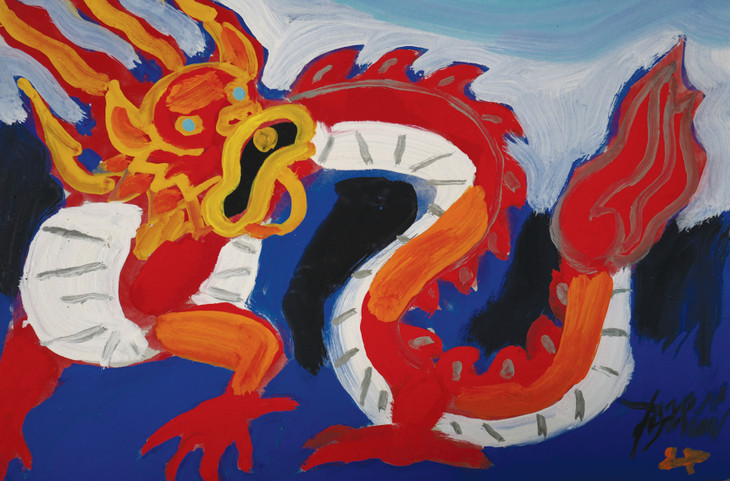 Rồng trong tranh của họa sĩ Đỗ Phấn