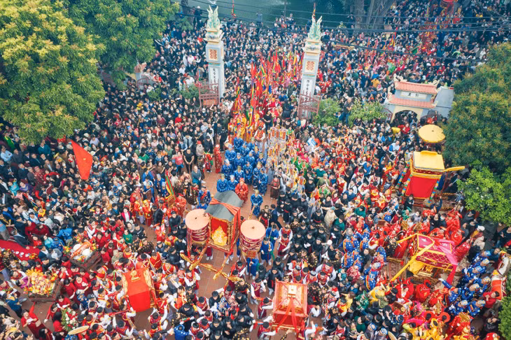 Hội xuân làng Mọc, phường Nhân Chính, quận Thanh Xuân, Hà Nội Hội xuân làng Mọc, phường Nhân Chính, quận Thanh Xuân, Hà Nội