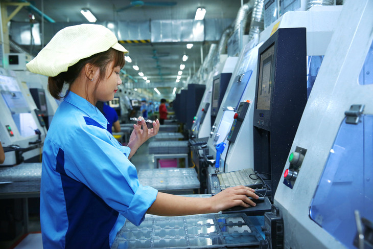 Năm 2022, tỉnh Hà Nam thực hiện cấp mới 17 dự án FDI với tổng vốn 175 triệu USD. Ảnh: Lê Tiên