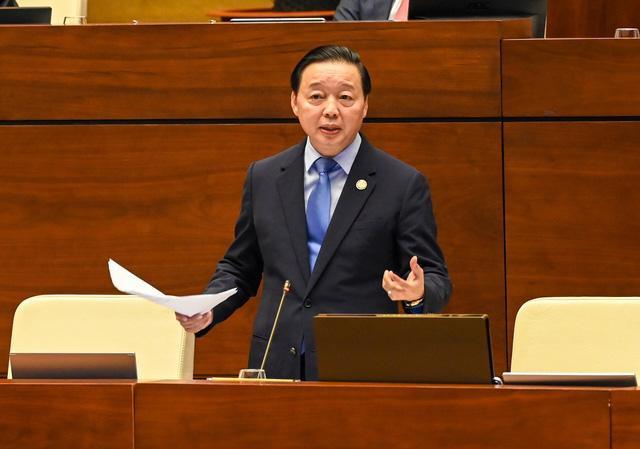 Bộ trưởng Trần Hồng Hà: Cần công khai quy hoạch để ngăn chặn tình trạng &quot;hứa mua, hứa bán&quot;. Ảnh VGP/Nhật Bắc