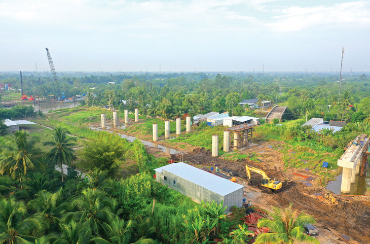 Các dự án lớn được đẩy mạnh triển khai với những gói thầu quy mô nghìn tỷ được kỳ vọng sẽ là lực đẩy phát triển cho nhiều nhà thầu xây lắp lớn. Ảnh: Lê Tiên Các dự án lớn được đẩy mạnh triển khai với những gói thầu quy mô nghìn tỷ được kỳ vọng sẽ là lực đẩy phát triển cho nhiều nhà thầu xây lắp lớn. Ảnh: Lê Tiên