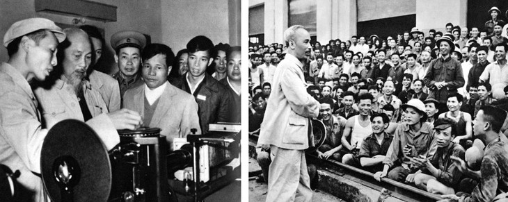 Trong suốt cuộc đời mình, Bác Hồ luôn gần gũi với mọi tầng lớp nhân dân, lấy dân làm gốc, tất cả vì nhân dân, cho dân và của dân. Ảnh tư liệu Trong suốt cuộc đời mình, Bác Hồ luôn gần gũi với mọi tầng lớp nhân dân, lấy dân làm gốc, tất cả vì nhân dân, cho dân và của dân. Ảnh tư liệu