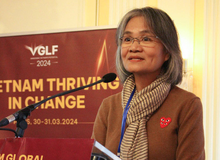 Chủ tịch VNDIRECT Phạm Minh Hương chia sẻ tại VGLF 2024