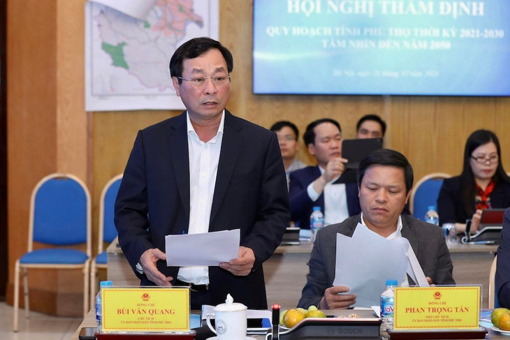 Chủ tịch UBND tỉnh Phú Thọ Bùi Văn Quang. Ảnh: Đức Trung