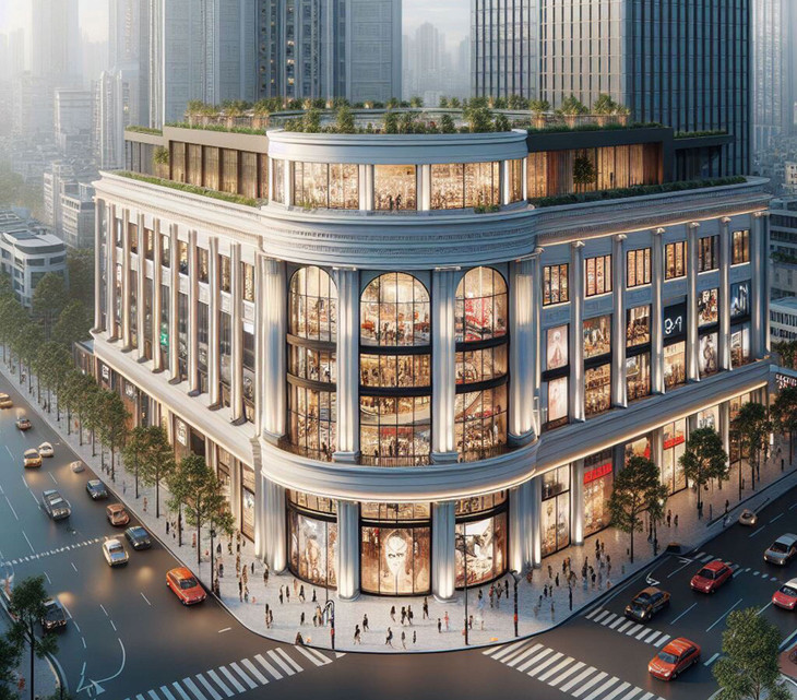 Phối cảnh Siêu thị Hưng Phú Phối cảnh Siêu thị Hưng Phú