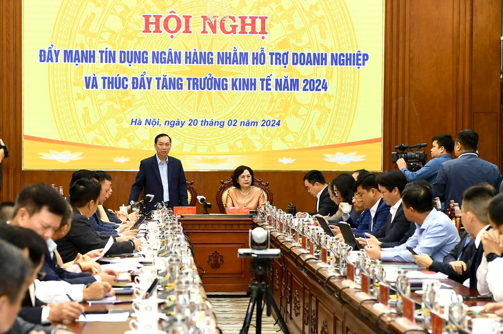 Hội nghị trực tuyến toàn ngành về đẩy mạnh tín dụng ngân hàng năm 2024 snags 20/2/2024