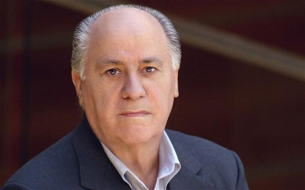 4. Amancio Ortega Tài sản: 69,1 tỷ USD, tăng: 3,4 tỷ USD Nguồn tài sản: Zara