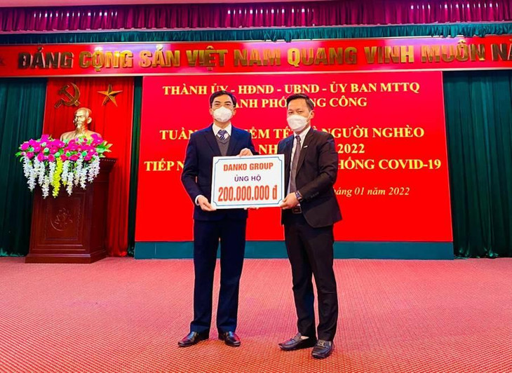 Danko Group tặng quà Tết cho các hộ nghèo, khó khăn TP Sông Công
