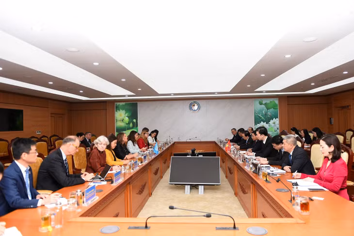 Quang cảnh buổi làm việc. Ảnh: mof.gov.vn