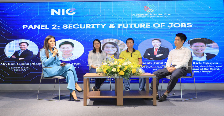 Phiên thảo luận "An ninh mạng và Việc làm tương lai". Ảnh: NIC Phiên thảo luận "An ninh mạng và Việc làm tương lai". Ảnh: NIC