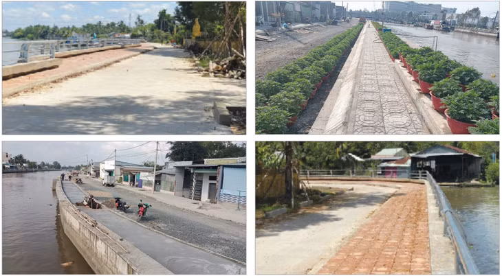 Sau khi hoàn thành những công trình kè đã góp phần thay đổi diện mạo của TP. Cần Thơ Sau khi hoàn thành những công trình kè đã góp phần thay đổi diện mạo của TP. Cần Thơ