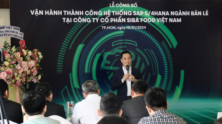 Ông Nguyễn Hồng Việt - Tổng Giám đốc SAP Việt Nam nhấn mạnh RISE with SAP giúp Siba Food đặt nền móng cho sự tăng trưởng theo cấp số nhân.