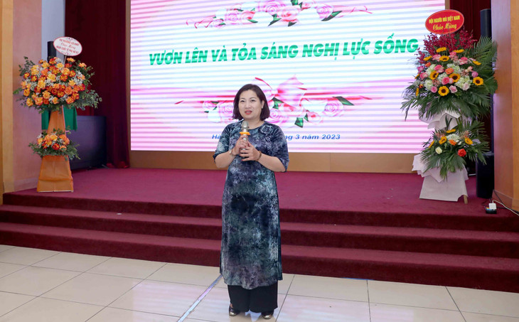 Chủ tịch Công đoàn Bộ KH&amp;ĐT Lê Thị Tường Thu phát biểu tại sự kiện