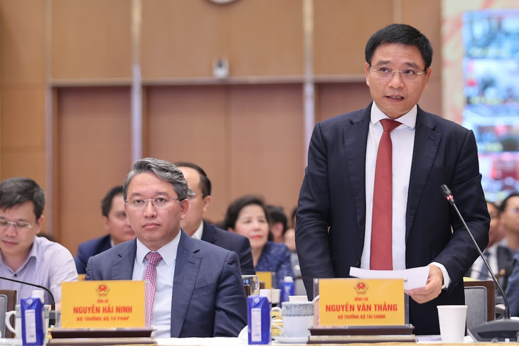 Bộ trưởng Bộ Tài chính Nguyễn Văn Thắng phát biểu tại Tọa đàm. Ảnh: VGP/Nhật Bắc Bộ trưởng Bộ Tài chính Nguyễn Văn Thắng phát biểu tại Tọa đàm. Ảnh: VGP/Nhật Bắc