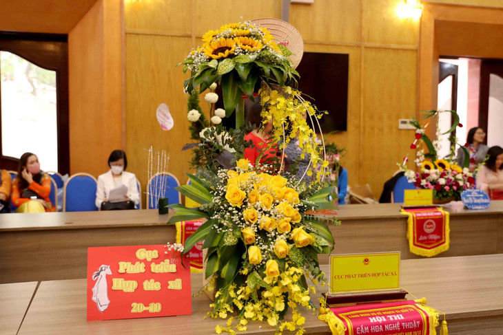 Phần thi của Cục Phát triển hợp tác xã. Ảnh: Trương Gia