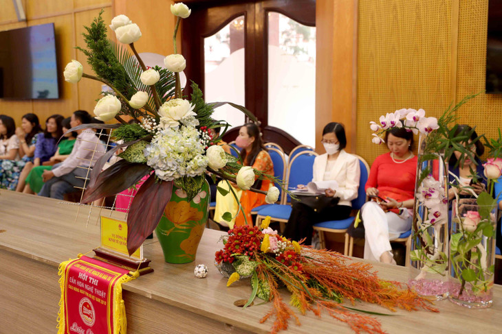 Phần thi của Vụ Tổng hợp kinh tế quốc dân. Ảnh: Trương Gia