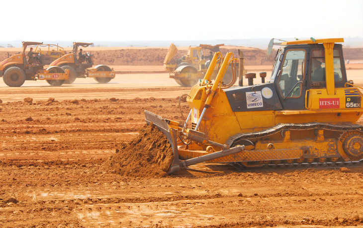 Ricons và Coteccons thuộc 2 liên danh khác nhau đang cạnh tranh Gói thầu 5.10 của Dự án Sân bay Long Thành. Ảnh: Tường Lâm