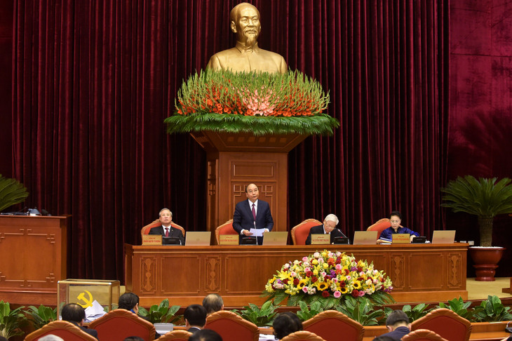 Ủy viên Bộ Chính trị, Thủ tướng Chính phủ Nguyễn Xuân Phúc điều hành phiên khai mạc. - Ảnh: VGP/Nhật Bắc Ủy viên Bộ Chính trị, Thủ tướng Chính phủ Nguyễn Xuân Phúc điều hành phiên khai mạc. - Ảnh: VGP/Nhật Bắc