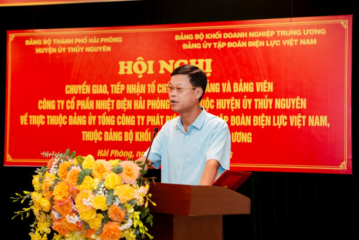 Đồng chí Nguyễn Thành Lung - Phó Bí thư Thường trực Huyện ủy, Chủ tịch HĐND huyện Thủy Nguyên