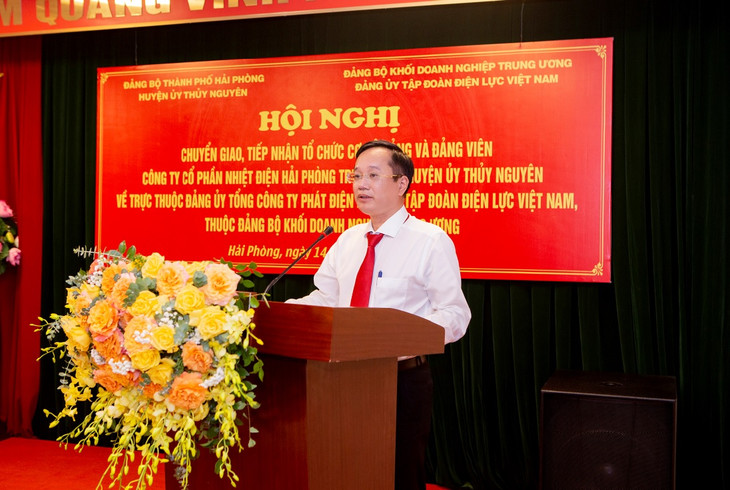 Đồng chí Tạ Công Hoan, Bí thư Đảng ủy, Chủ tịch HĐQT Công ty CP Nhiệt điện Hải Phòng