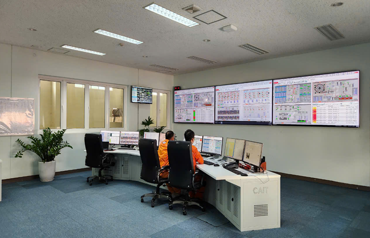 Phòng điều khiển trung tâm nhà máy thủy điện Đại Ninh