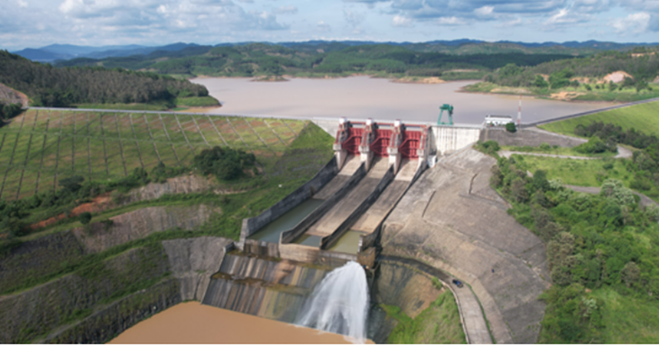 Hồ chứa Thủy điện Đại Ninh tháng 8 năm 2024