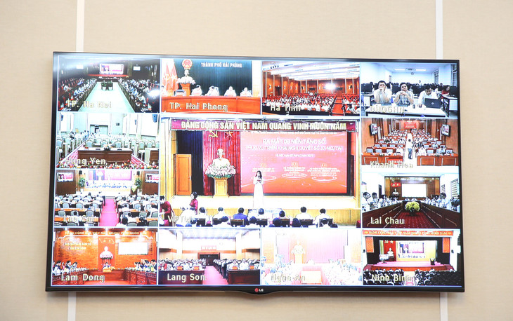 Hội nghị được kết nối tới các điểm cầu địa phương trên toàn quốc - Ảnh: VGP/Nguyễn Hoàng